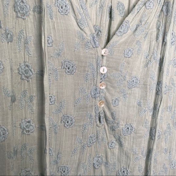 Free People Baby’s Breath Mini Dress in Sea Grass - Picture 5 of 13